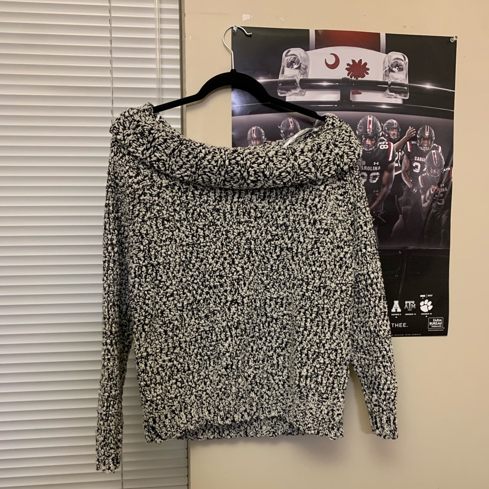 Off the shoulder sweater